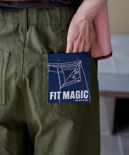 FIT MAGIC マーベルト 褶襉弧形褲 / 褶襉弧形牛仔褲