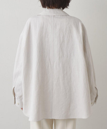 Drawing Numbers 棉麻牛仔面料襯衫