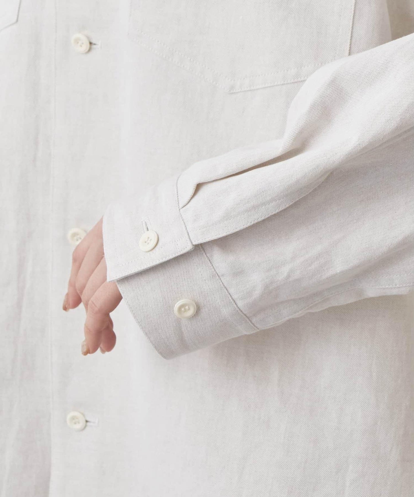 Drawing Numbers 棉麻牛仔面料襯衫