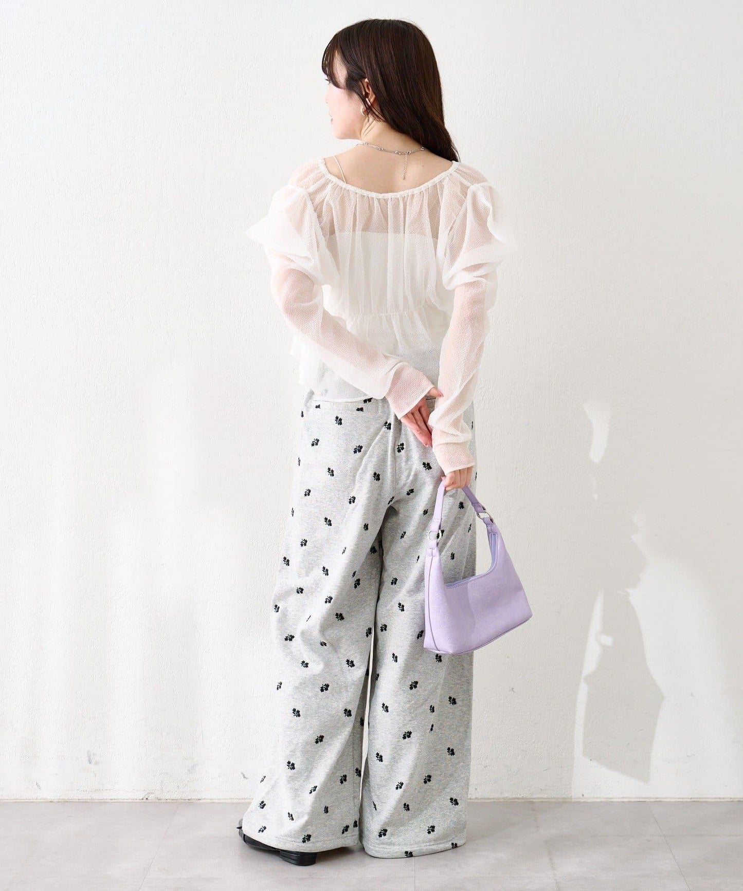 花朵刺繡 衛衣面料 衛褲