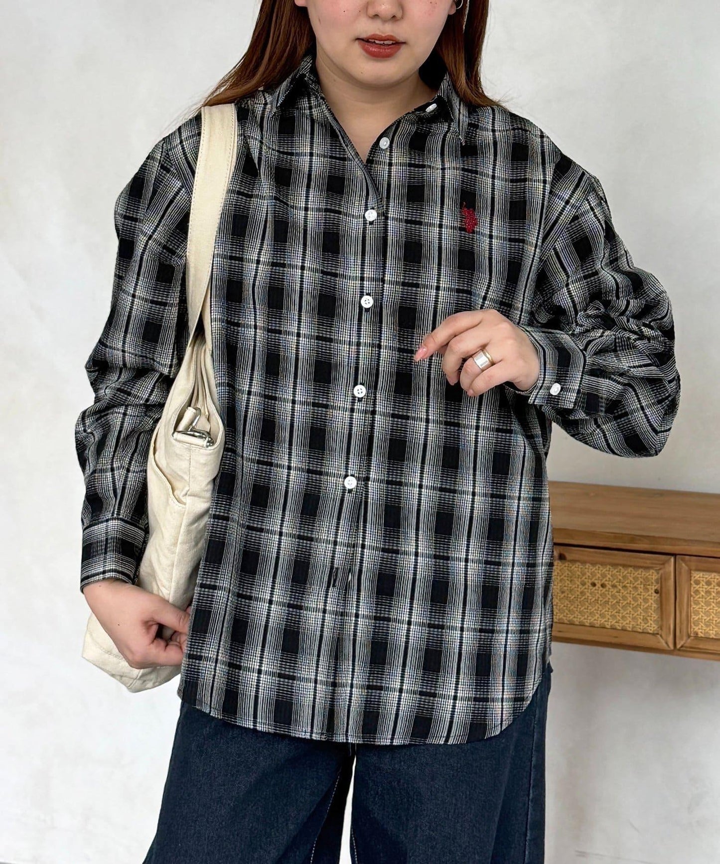 U.S. POLO ASSN. 泡泡紗長袖襯衫