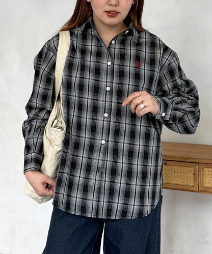 U.S. POLO ASSN. 泡泡紗長袖襯衫