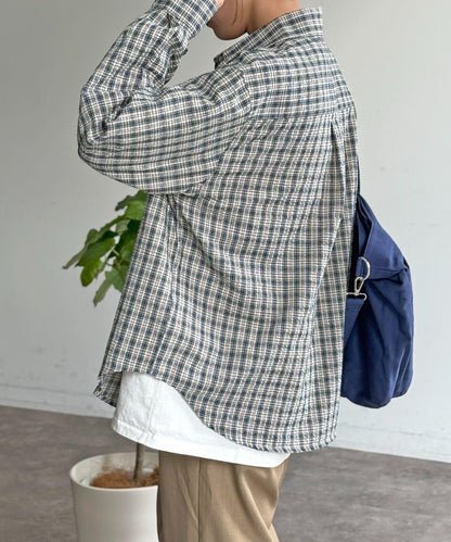 U.S. POLO ASSN. 泡泡紗長袖襯衫