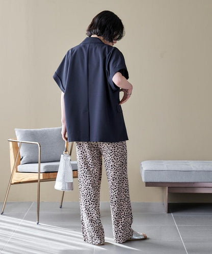 接觸冷感 UV防曬 LINEN TOUCH 雙排扣短袖夾克