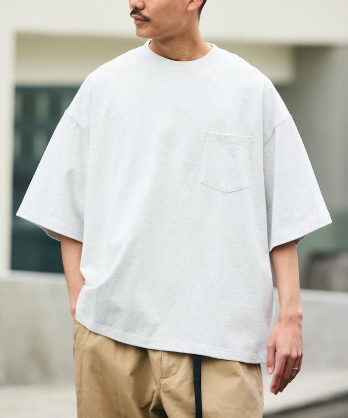 9盎司 Heavyweight 寬鬆版 圓領 胸袋 重磅T恤
