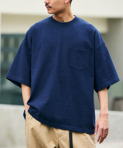 9盎司 Heavyweight 寬鬆版 圓領 胸袋 重磅T恤