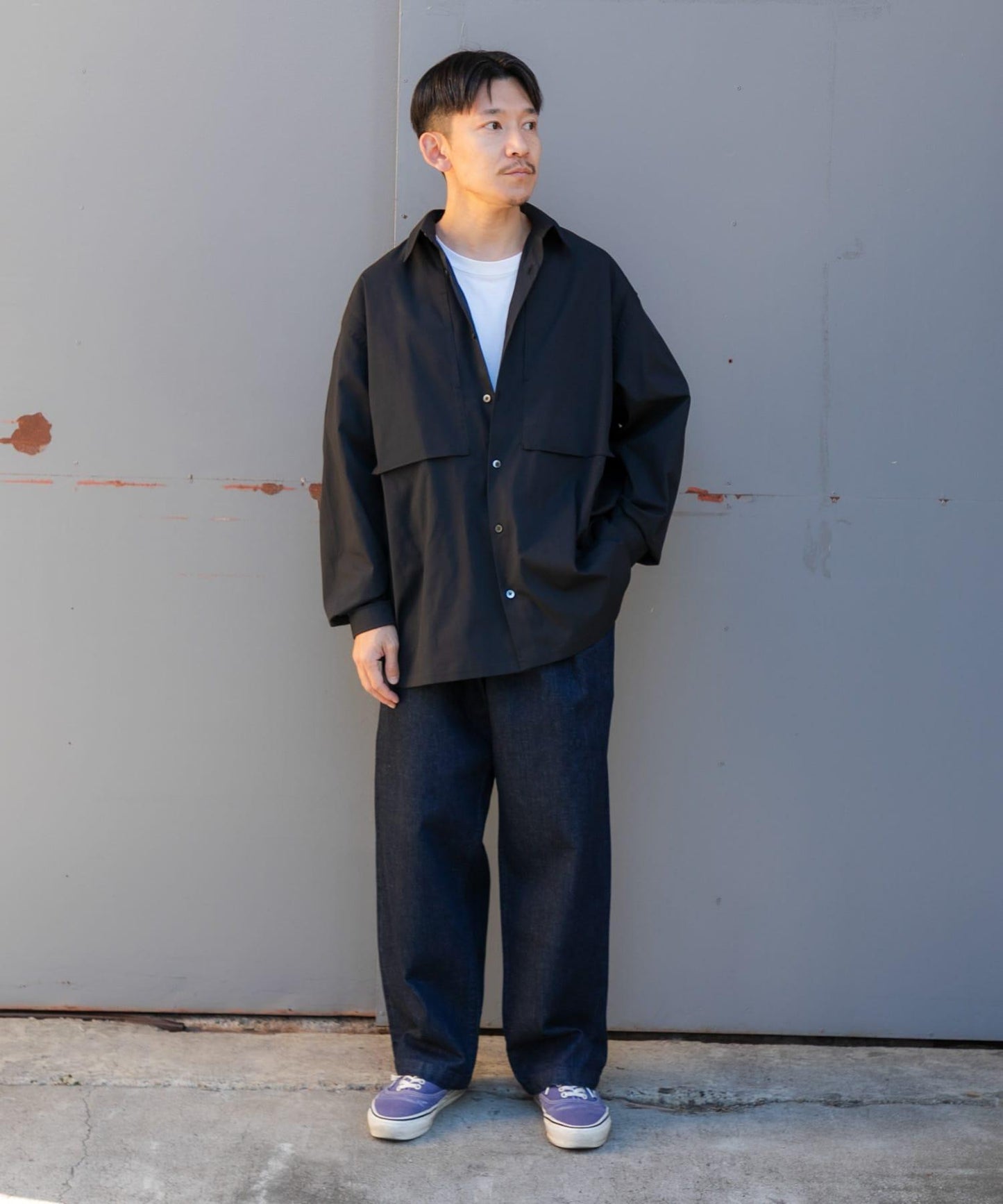 Wide Dad DAD EASY WIDE DENIM PANTS 牛仔褲