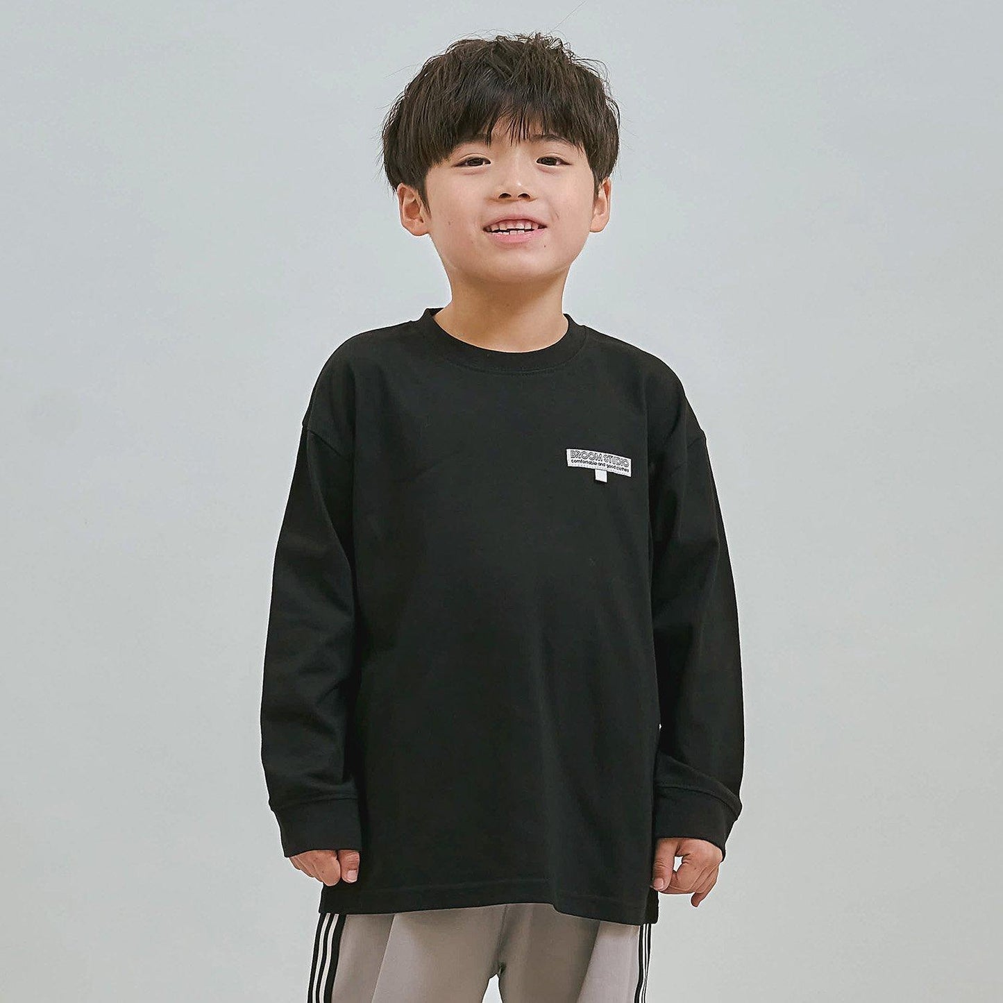 適合校園 帶姓名牌掛環 長袖T恤