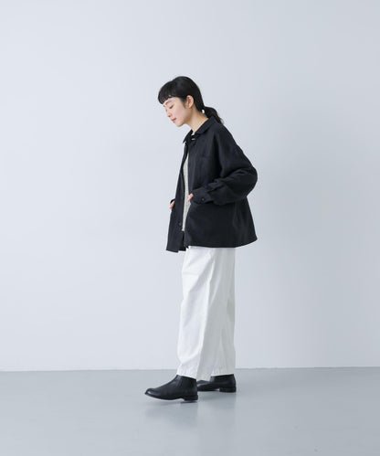 中性款 亞麻 工裝夾克