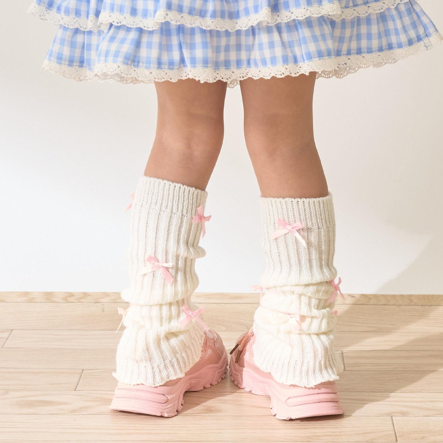 小蝴蝶結裝飾寬鬆襪