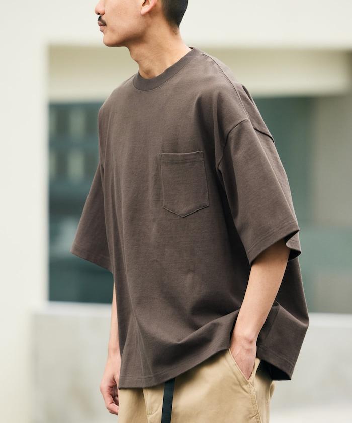 9盎司 Heavyweight 寬鬆版 圓領 胸袋 重磅T恤