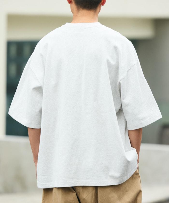 9盎司 Heavyweight 寬鬆廓形 亨利領 T恤