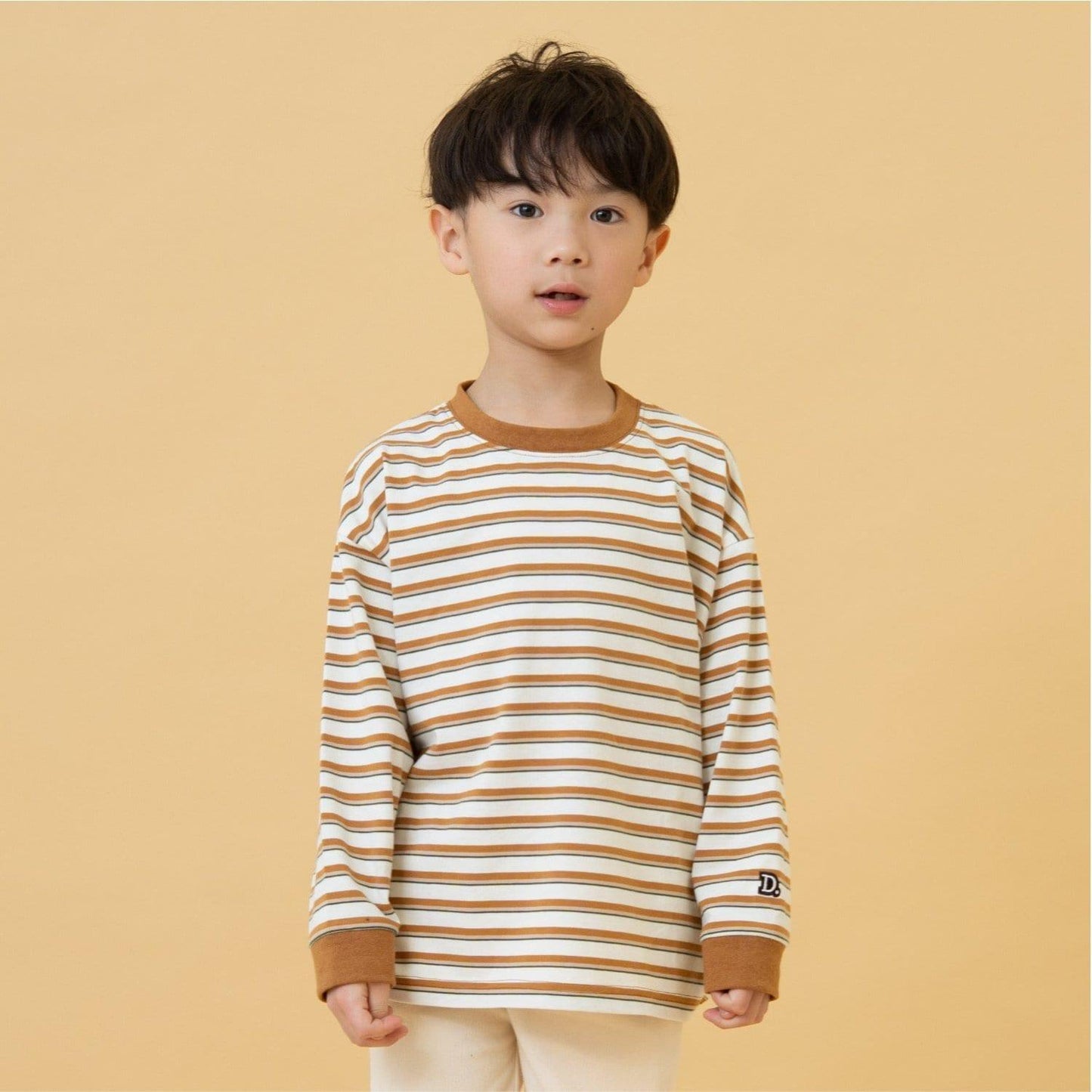 365D 拼色多條紋 長袖T恤