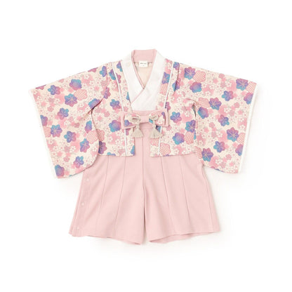 girls 和服袴連體衣