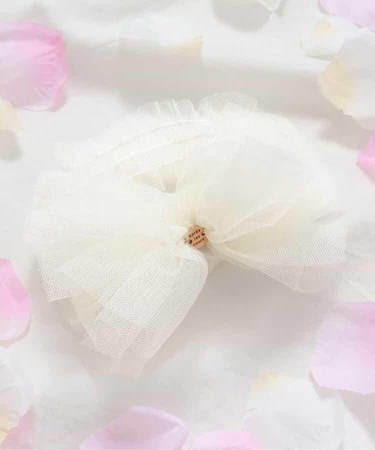 蓬鬆網紗蝴蝶結髮帶