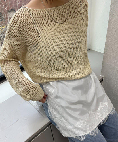 開叉蕾絲 吊帶背心