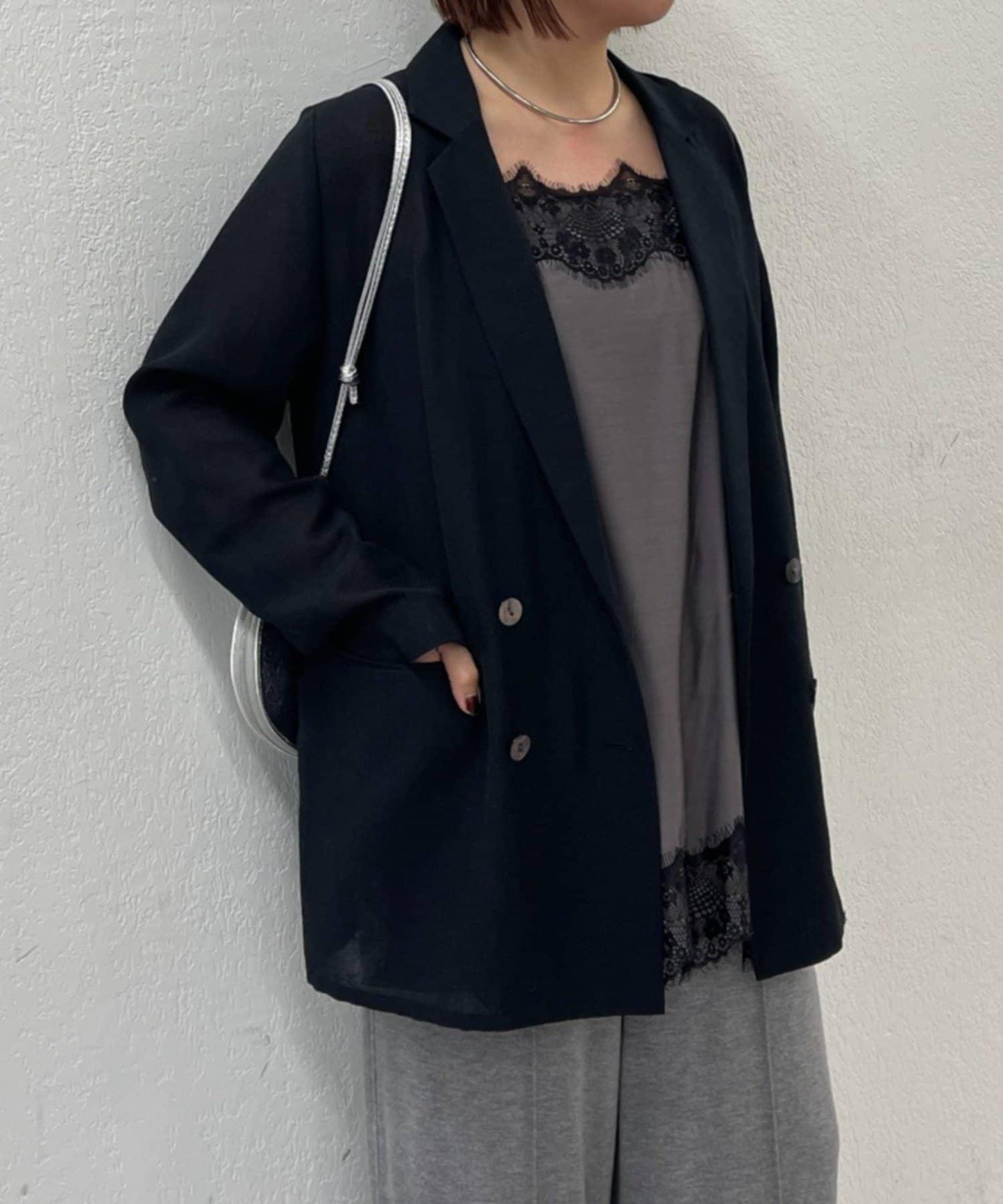 開叉蕾絲 吊帶背心