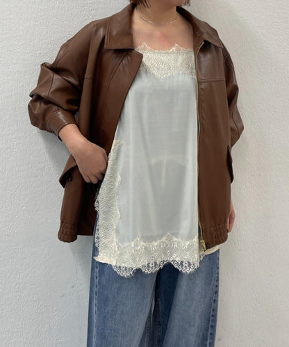 開叉蕾絲 吊帶背心