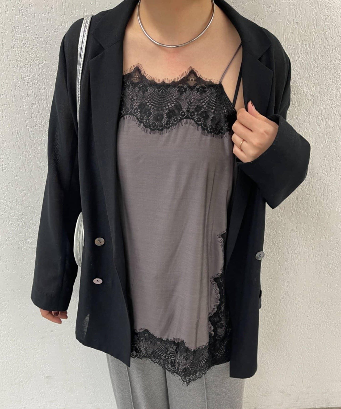 開叉蕾絲 吊帶背心