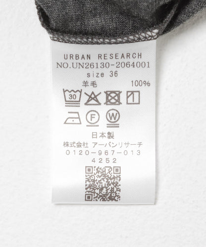 new basic WASHABLE WOOL FLARE 連衣裙