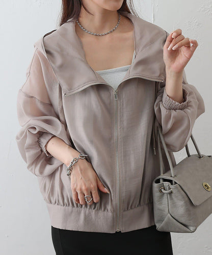 透肌滌綸薄紗連帽外套（復刻款）