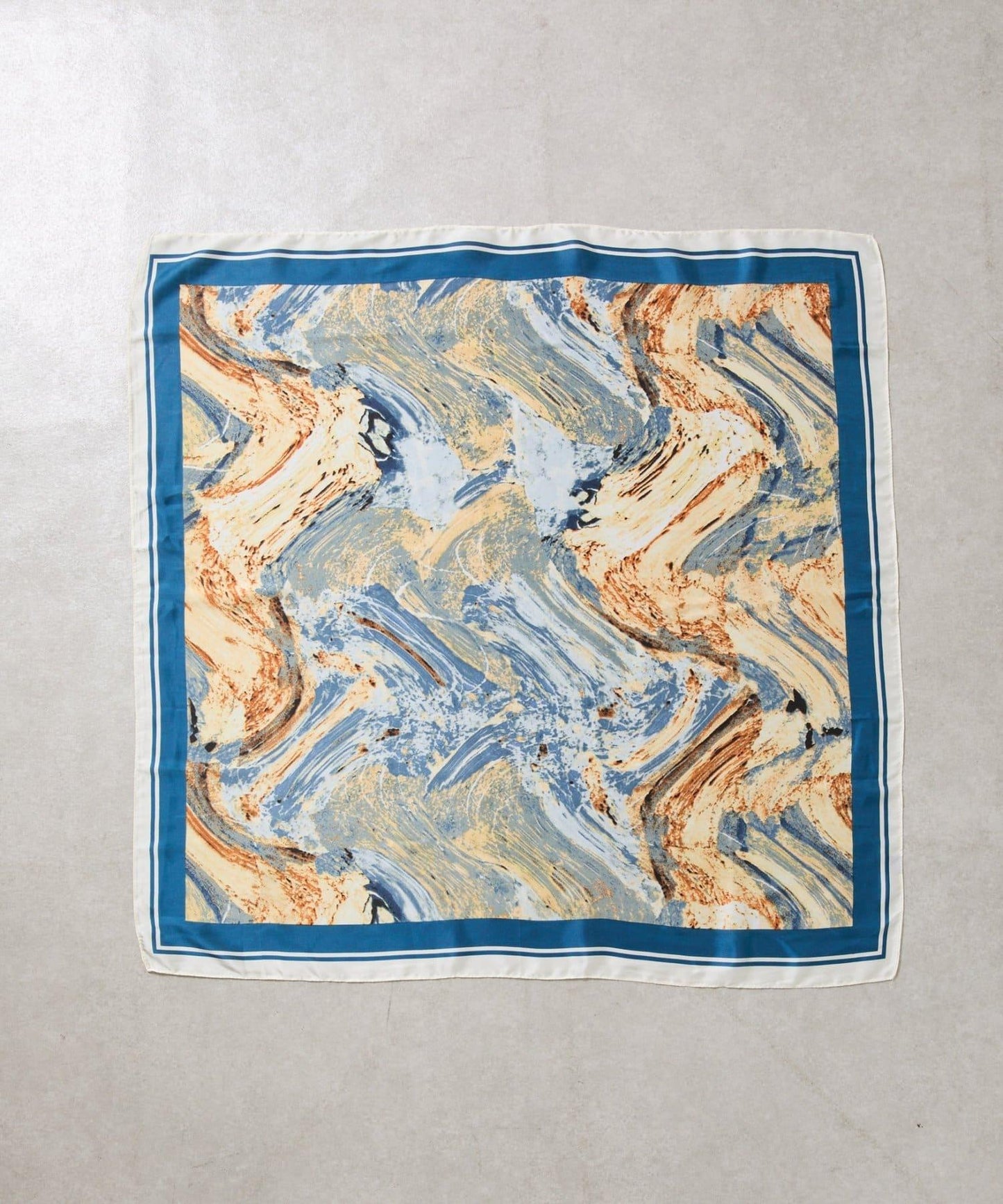滿印圖案 大尺寸 方形絲巾 90×90