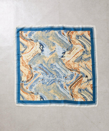 滿印圖案 大尺寸 方形絲巾 90×90
