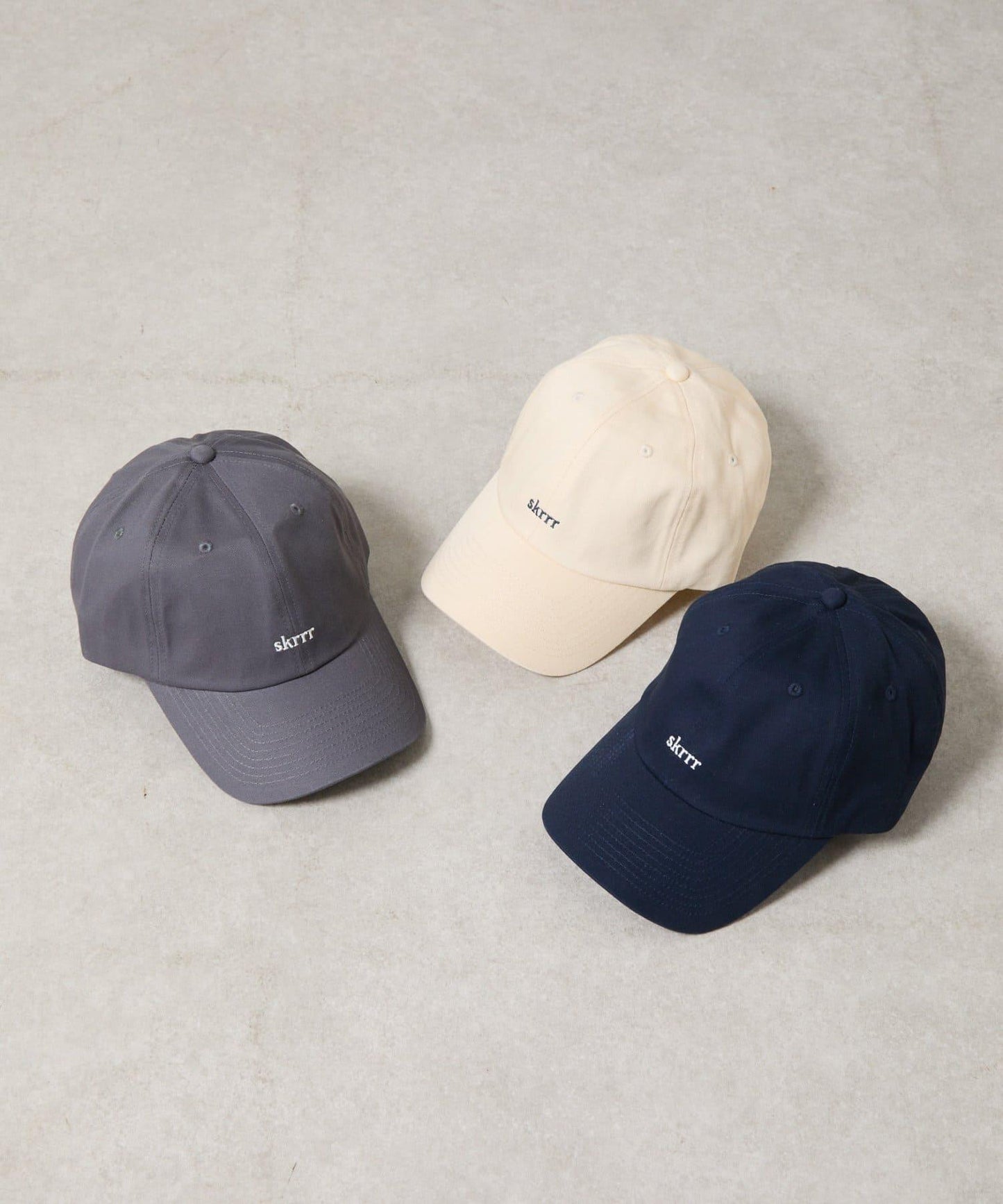 skrrr 刺繡斜紋棒球帽