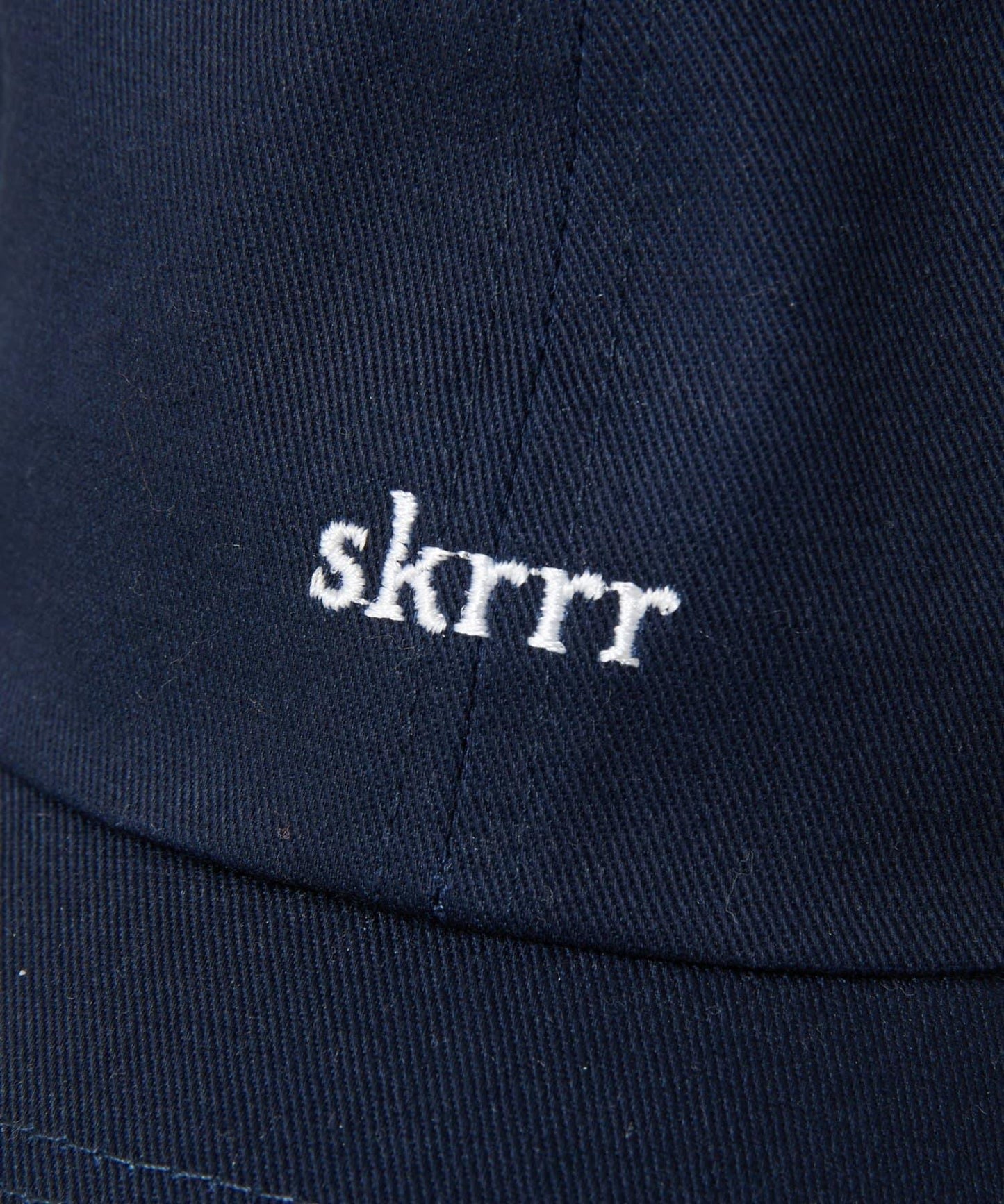 skrrr 刺繡斜紋棒球帽