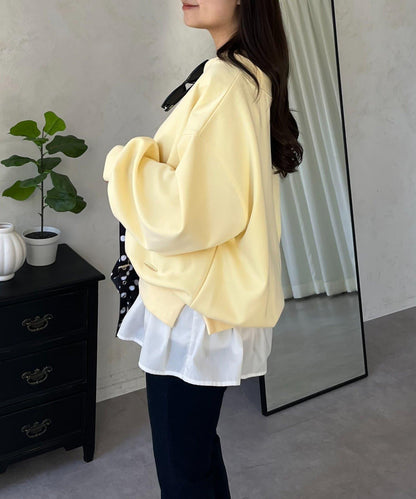 船領 下襬金屬裝飾 衛衣