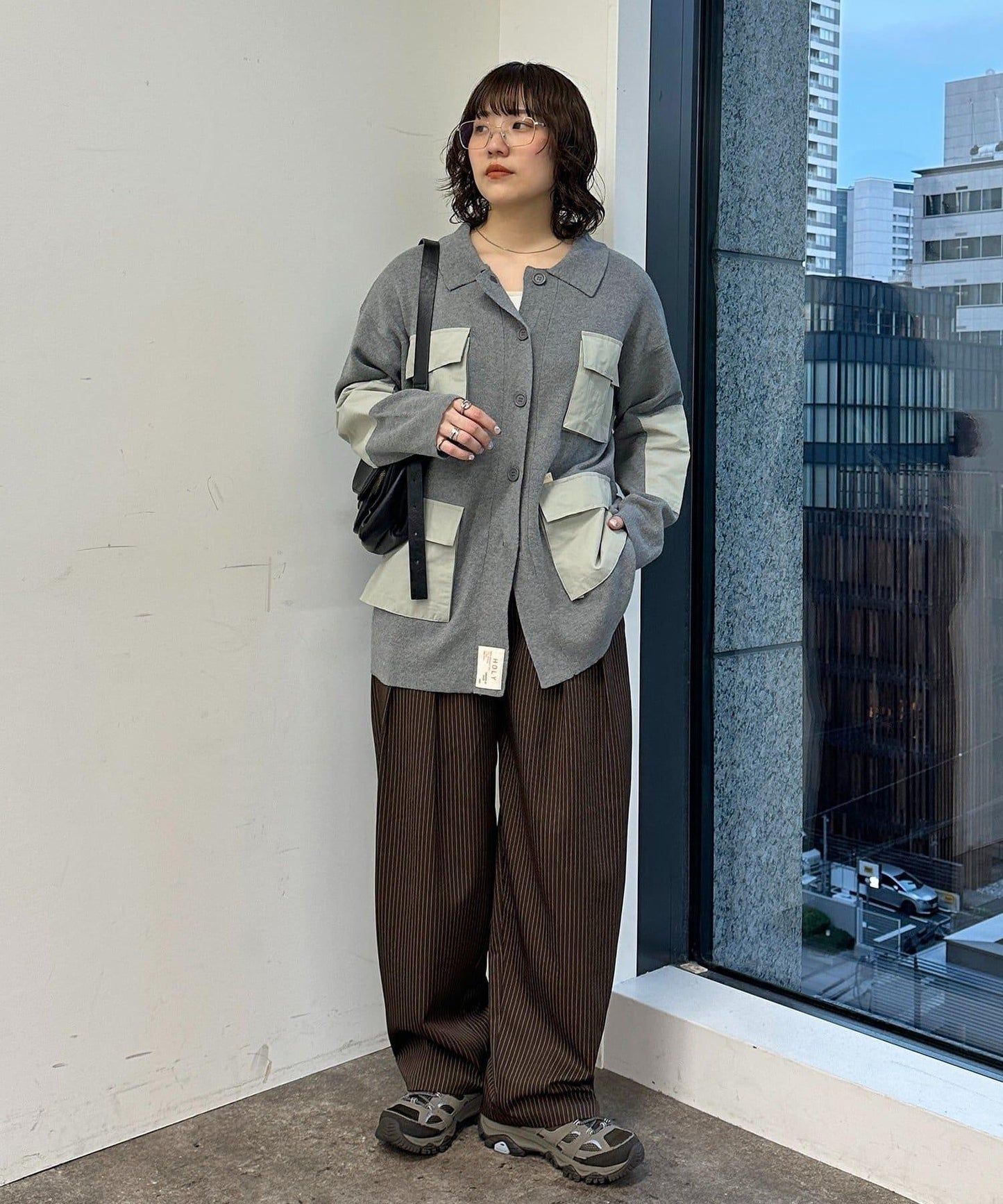 HIJIRI’s企畫 針織軍裝襯衫