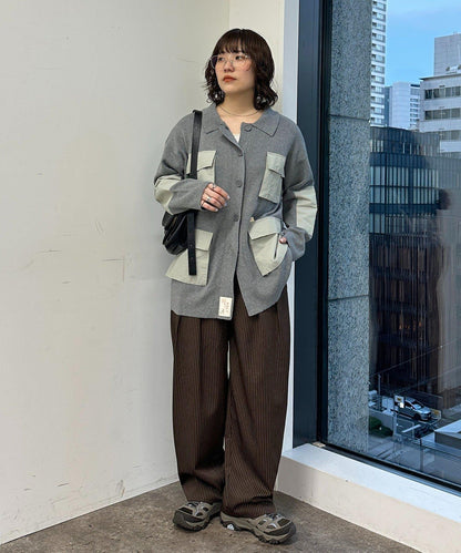 HIJIRI’s企畫 針織軍裝襯衫