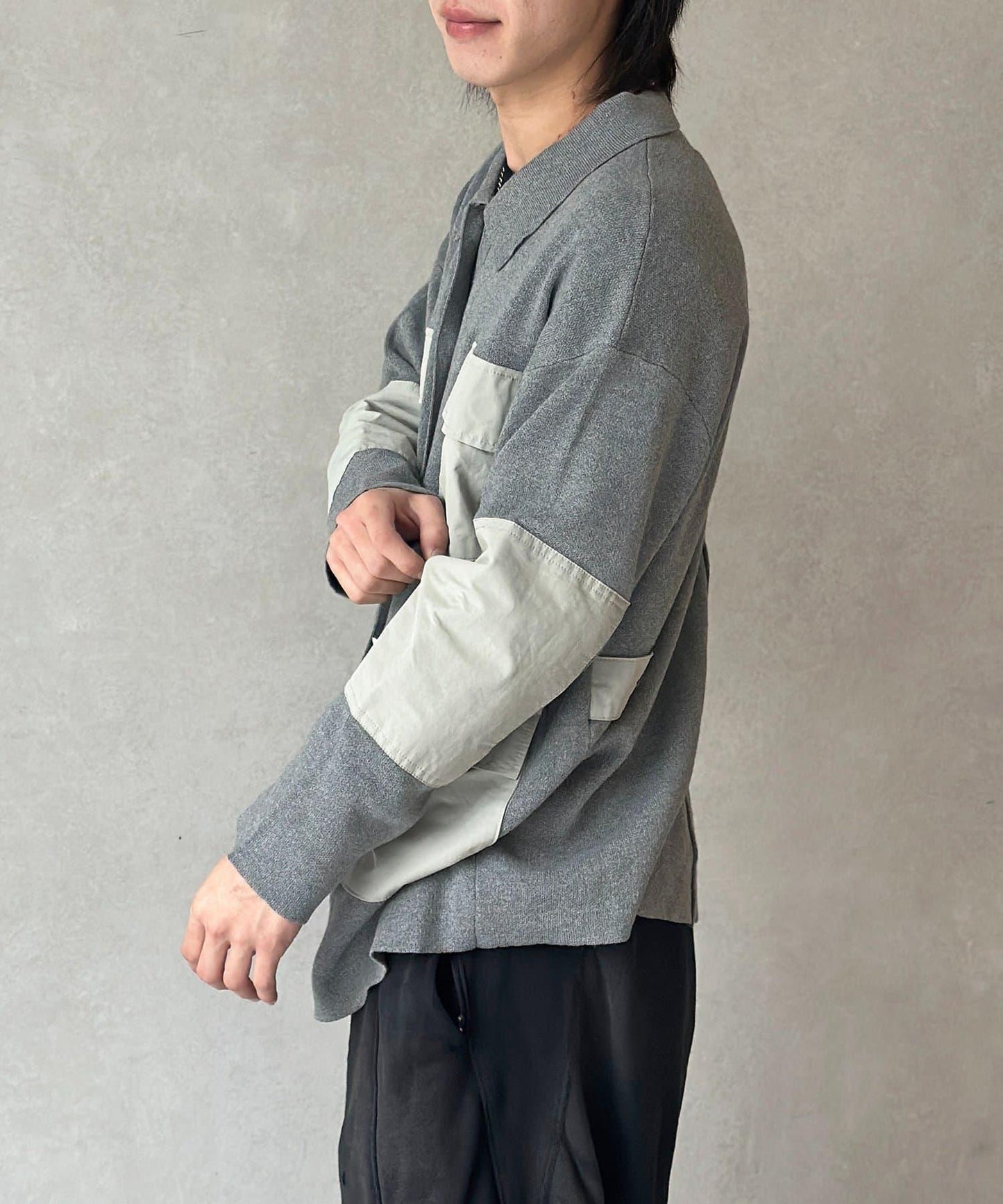 HIJIRI’s企畫 針織軍裝襯衫