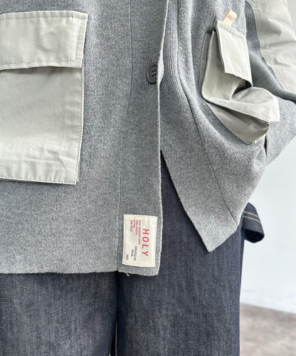 HIJIRI’s企畫 針織軍裝襯衫