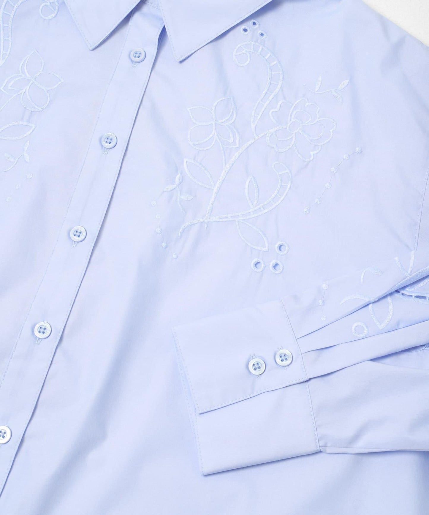 鏤空刺繡襯衫