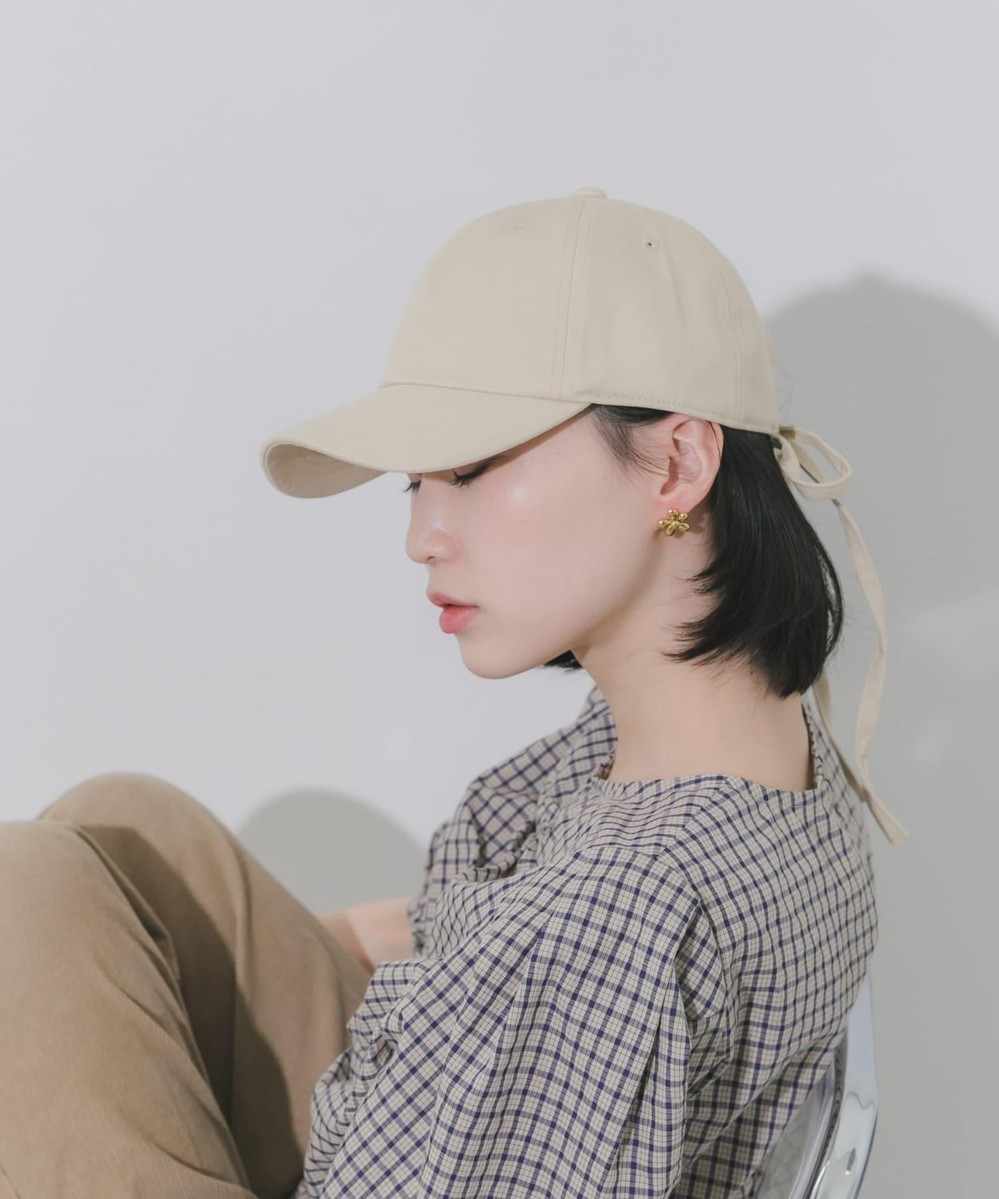 後蝴蝶結設計棒球帽