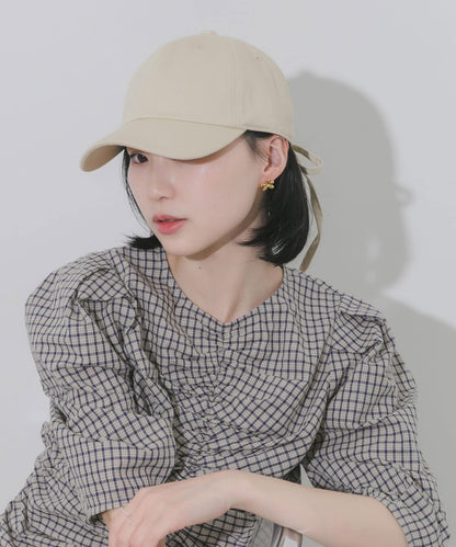 後蝴蝶結設計棒球帽
