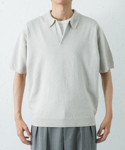 SILK NOIL SKIPPER POLO衫