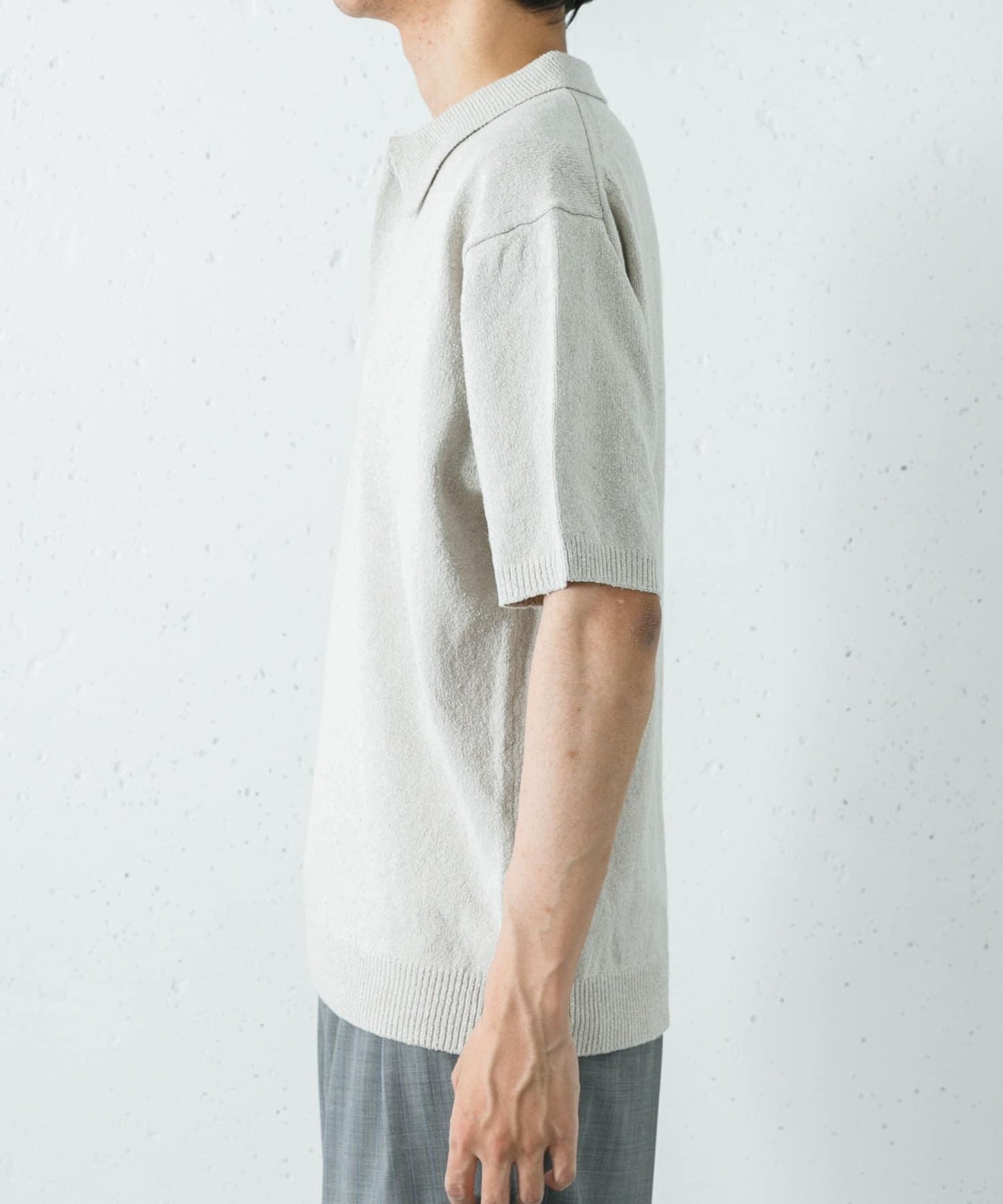 SILK NOIL SKIPPER POLO衫