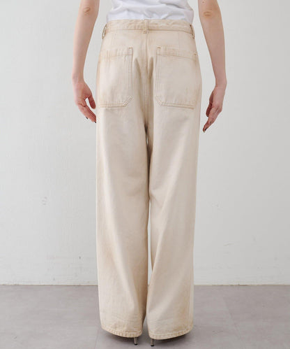 日曬做舊 雙膝補強 休閒褲