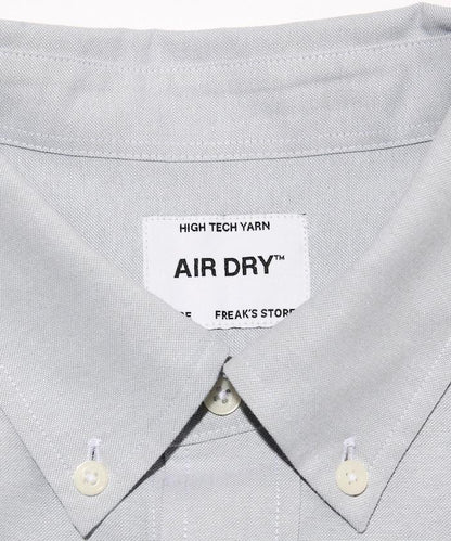 《AIR》 DRY HIGH TECHYARN 高機能材質 牛津紡 按扣領 長袖襯衫