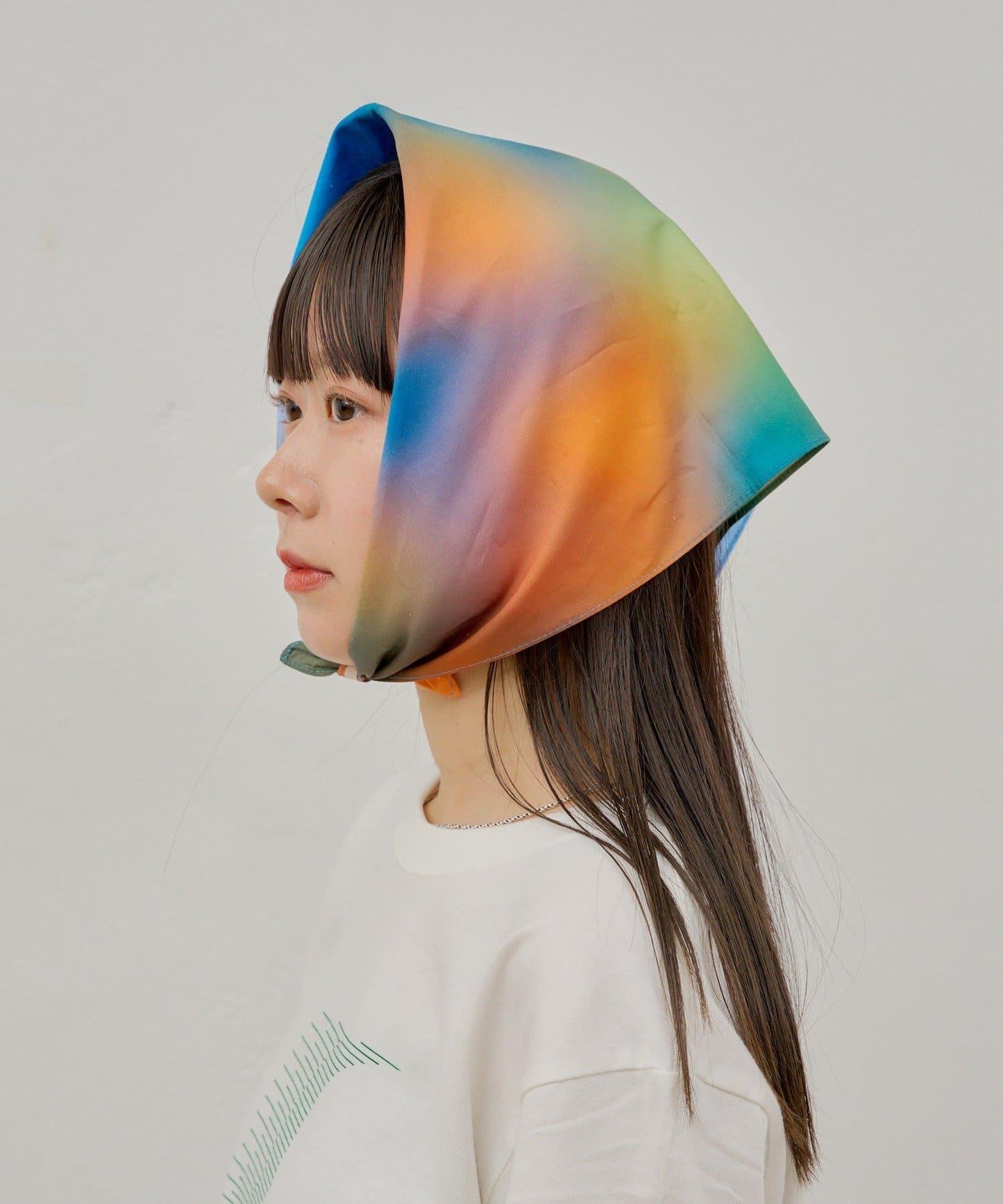 自然風印花 方巾