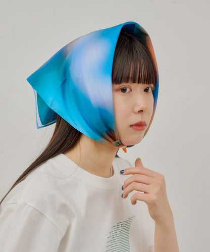 自然風印花 方巾