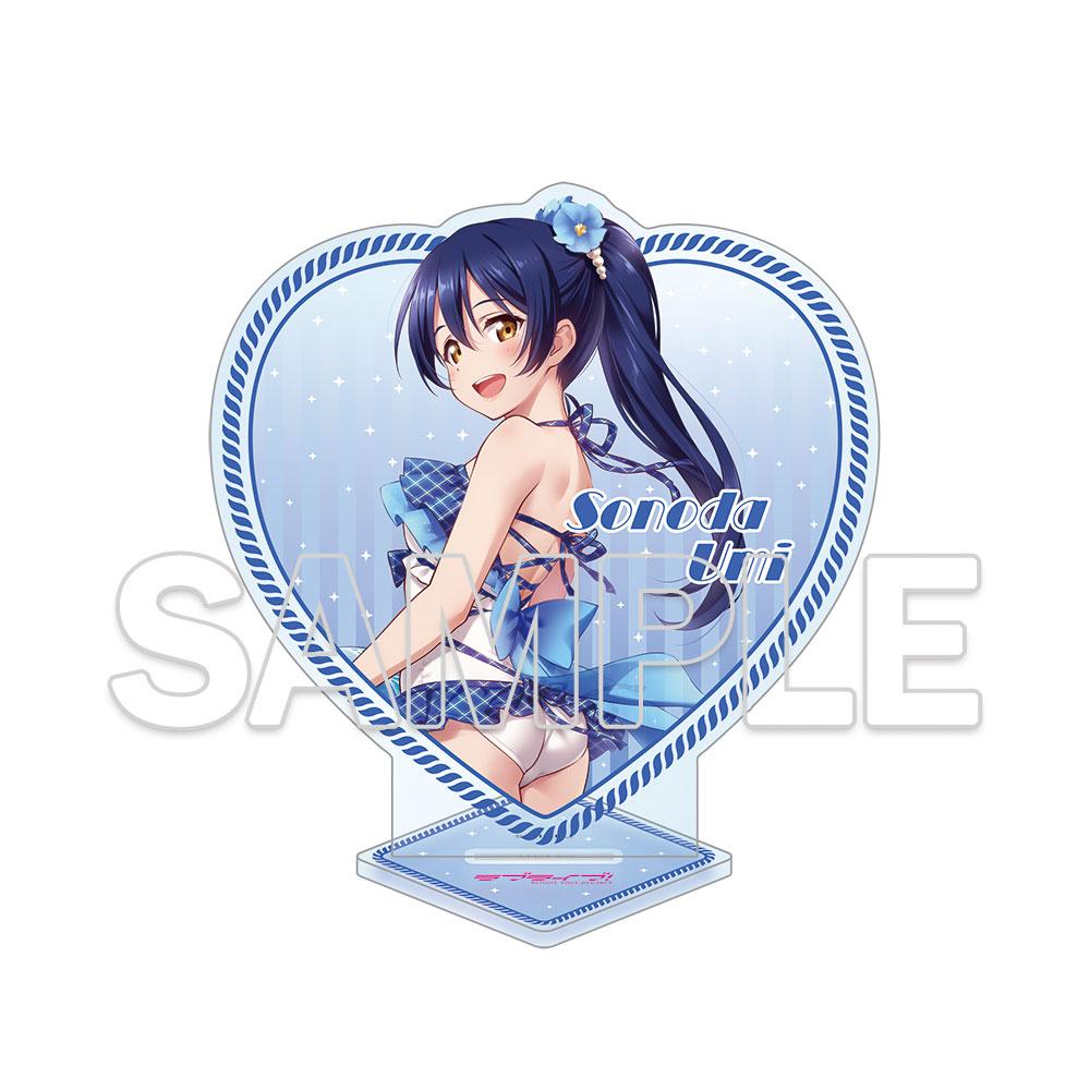 ラブライブ!（學園偶像計劃） 園田海未 心形亮粉亞克力立牌