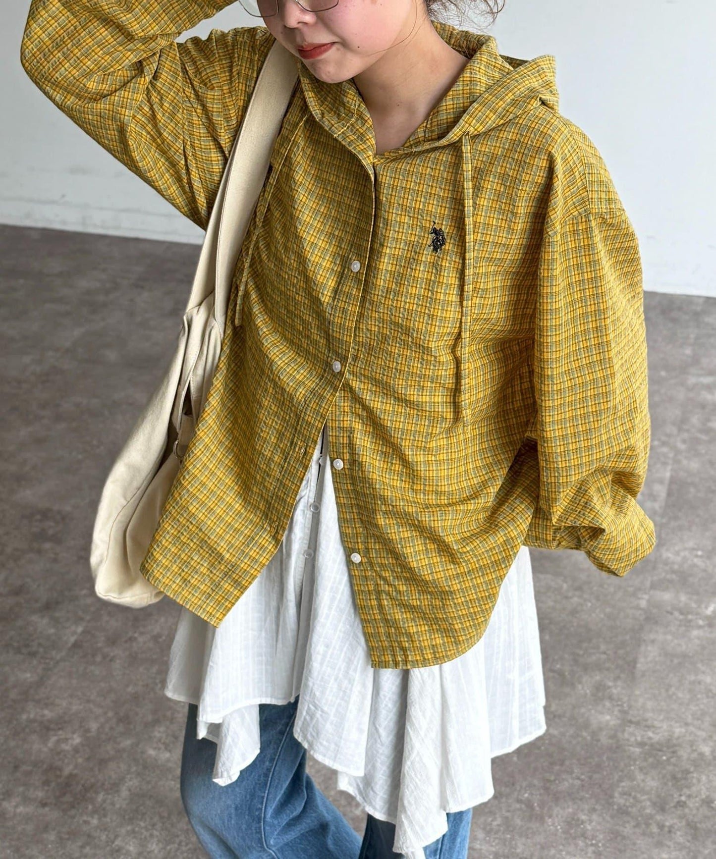 U.S. POLO ASSN. 泡泡紗連帽襯衫