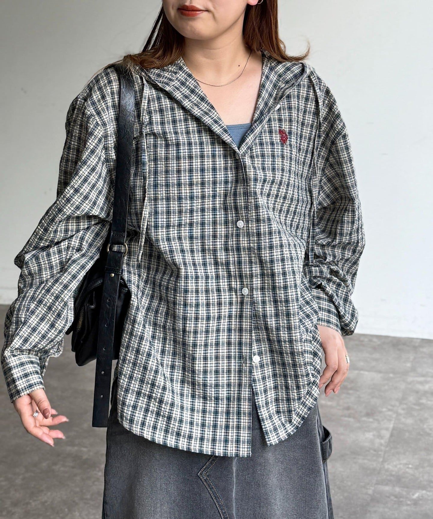 U.S. POLO ASSN. 泡泡紗連帽襯衫