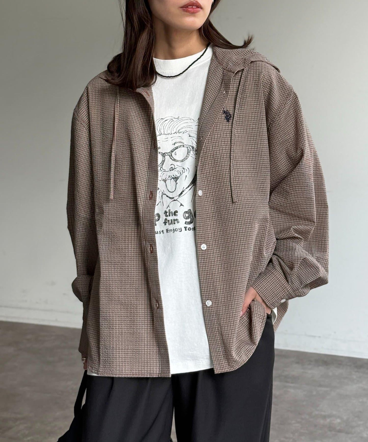 U.S. POLO ASSN. 泡泡紗連帽襯衫