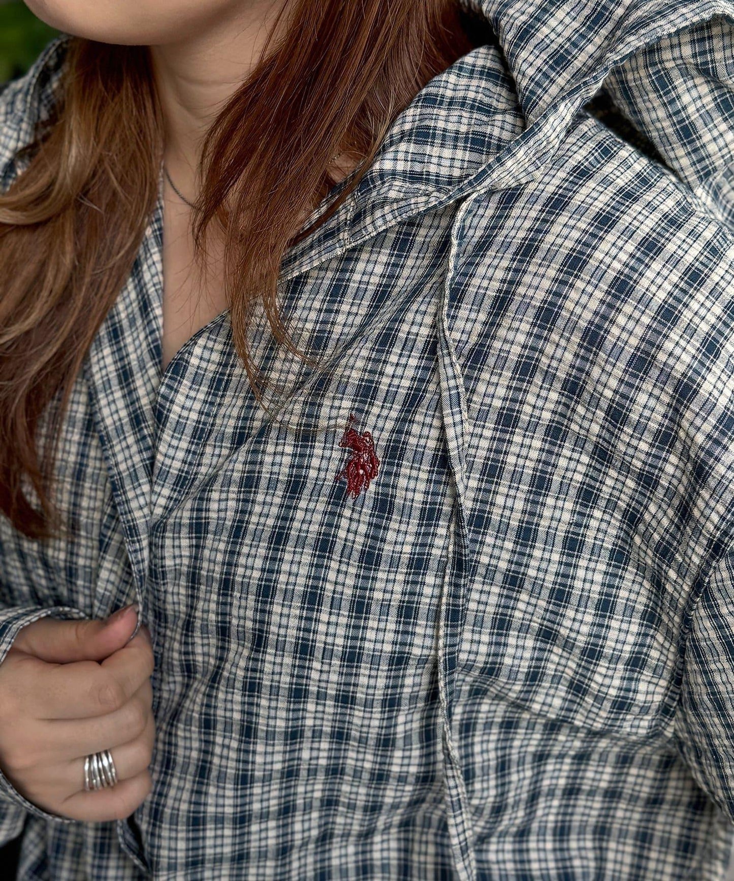 U.S. POLO ASSN. 泡泡紗連帽襯衫
