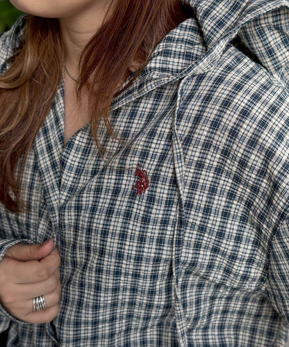 U.S. POLO ASSN. 泡泡紗連帽襯衫