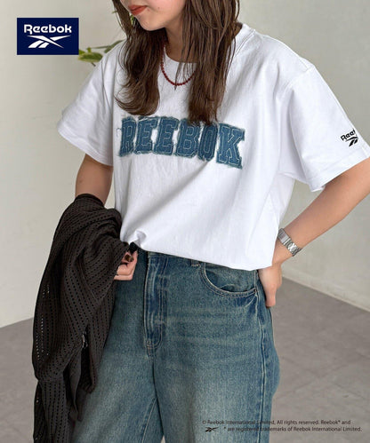 Reebok 牛仔貼布 T恤